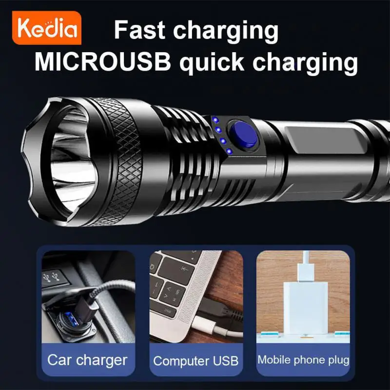 

For Hunting Cycling Climbing Lantern Three Modes Ultra Powerful Flashlight Multifunctional Usb Rechargeable Light Waterproof