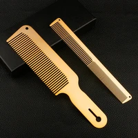 ultra thin 1mm thickness stainless steel comb metal hair comb hair clipper thinning comb styling tool barber hairdressing comb