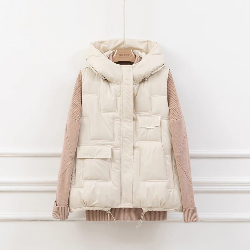 Women Winter Warm Cotton Padded Vests Sleeveless Parkas Jacket