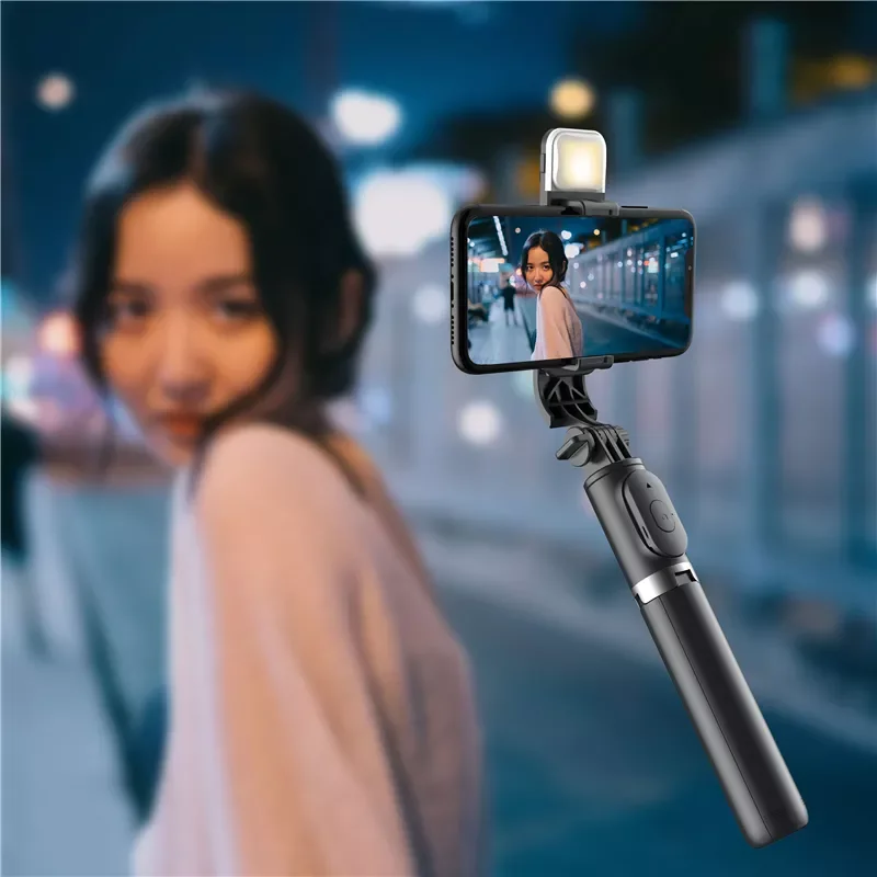 

2022 jmt Original AF15/Pro Bluetooth-compatible Selfie tripopolina Stick Tripod Portable Wireless Control Monopod Handheld for