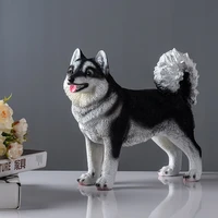simulation husky living room tv cabinet home decoration garden courtyard pet shop home creative personalized ornament