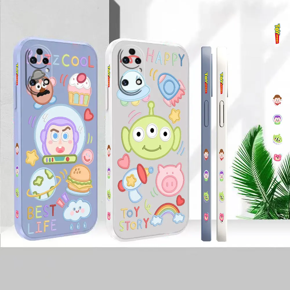 

Liquid Silicone For Huawei P60 P50 P40 P30 P20 Mate 50 40 30 20X 20 10 Pro Plus Colour Cover Toy Story Anime Case Funda Cqoue