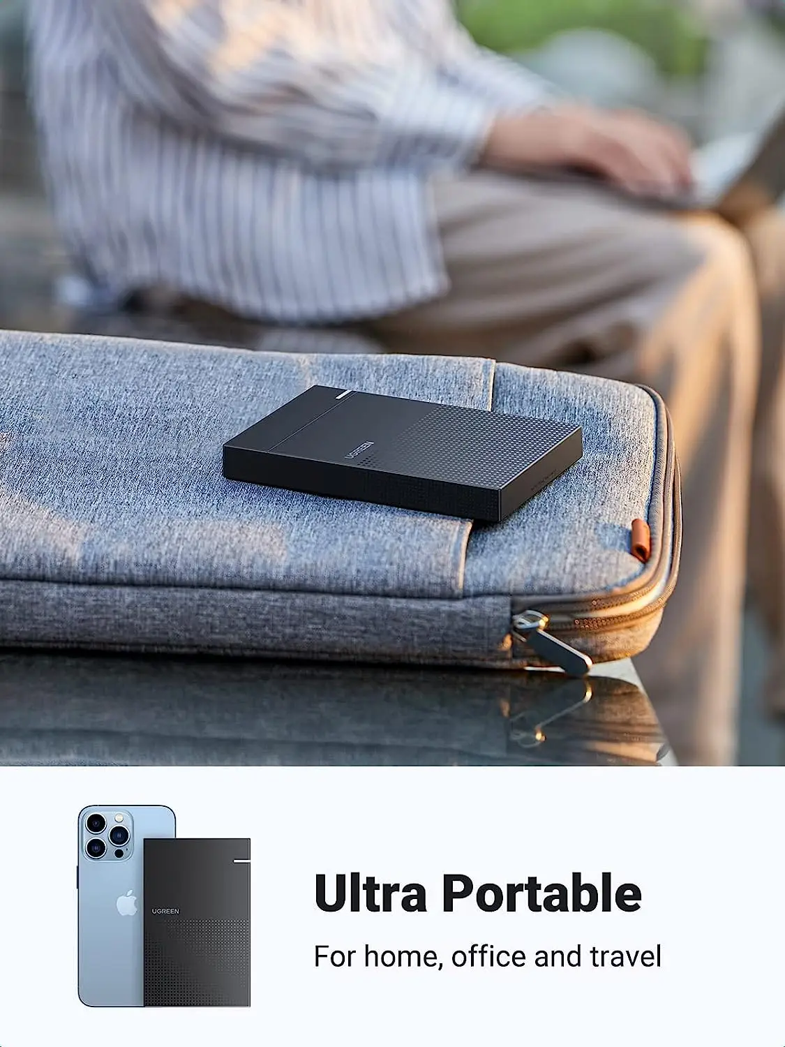 Внешний корпус для жесткого диска UGREEN 2.5 дюйма SATA-USB 3.0, без инструментов, для SSDHDD 9.5 мм, для компьютеров и ноутбуков (art.: 3920daa29682c) - 3920daa29682c
