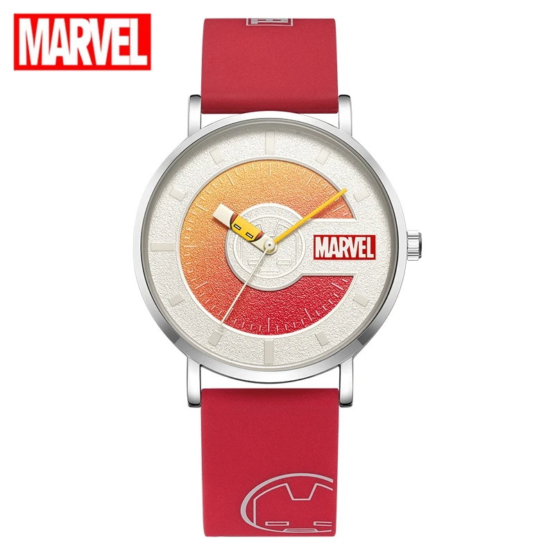 Genuine MARVEL Super Hero Mens Quartz Wristwatch Women Fashion Watch Cool Youth Clock WAterproof Child Teen Gift Spiderman Wotch