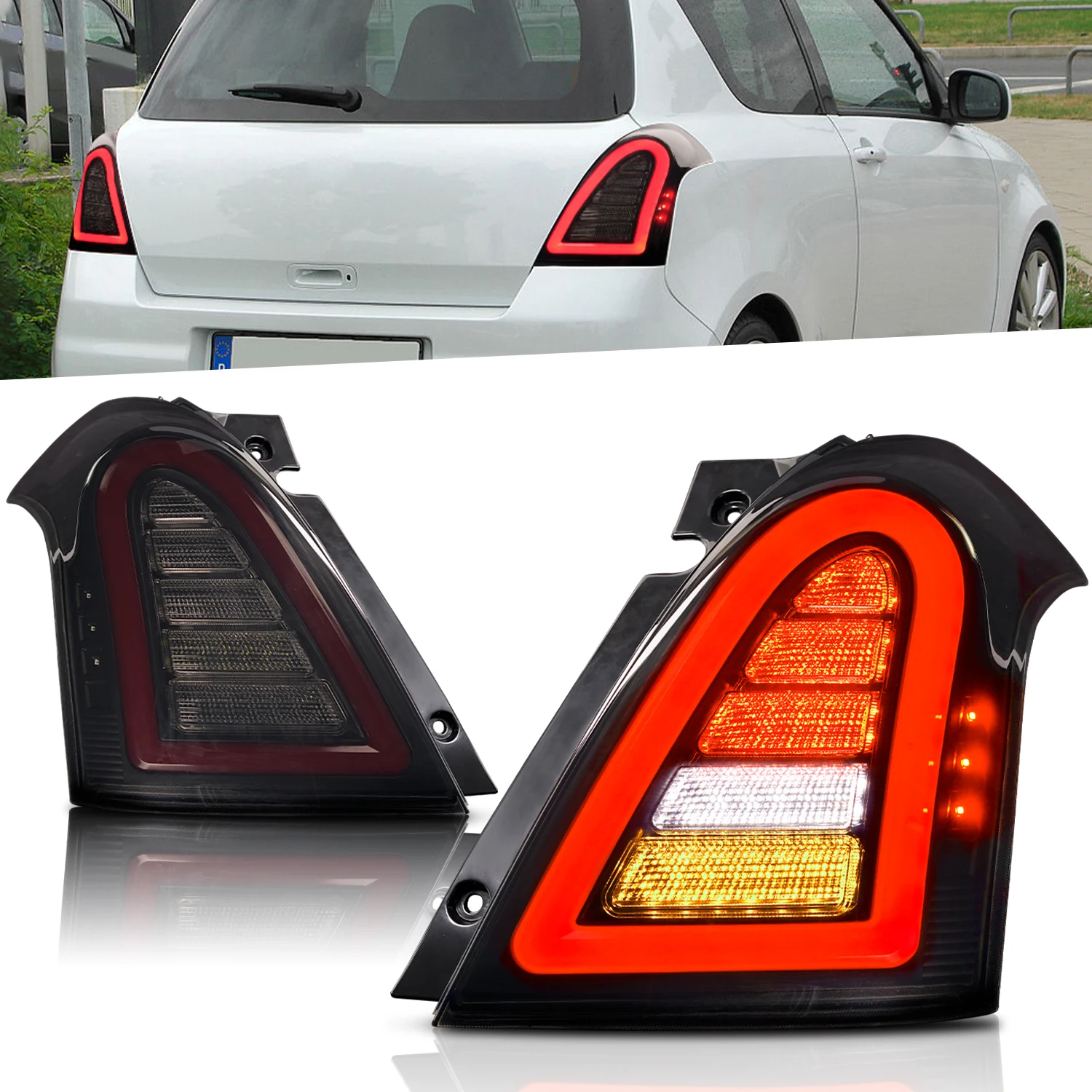 

Archaic High Quality Led Tail Lamp For Suzuki Swift 2005-2016 Taillight With Sequential Turning Signal Parking Light Car Lamp