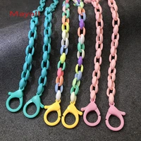 acrylic children hang mask chains holder for adults kids colorful thick chain necklace glasses cord lanyard neck rope strap gift