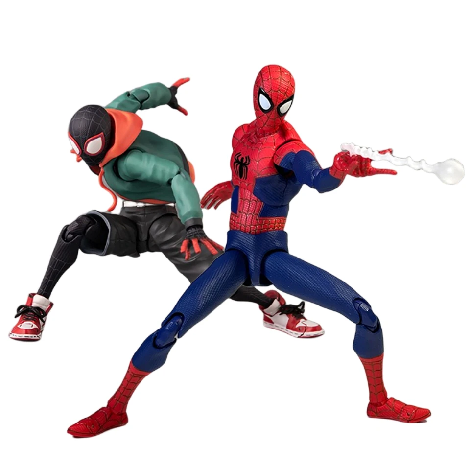 

Sentinel Action Miles Morales Figure Spiderman Model Marvel Spider-Man Into the Spider Verse Peter Miles Figurine Anime Toys