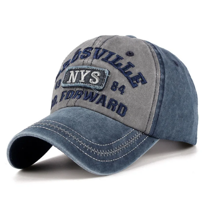 

Fashion Washed Cotton Baseball Cap New York Embroidery Hat For Women Men Vintage Hip Hop Gorras Outdoor Sports Fishing Snapback