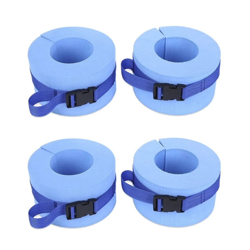 

4X Swimming Weights Aquatic Cuffs Water Aerobics Float Ring Fitness Exercise Set Workout Ankles Arms Belts