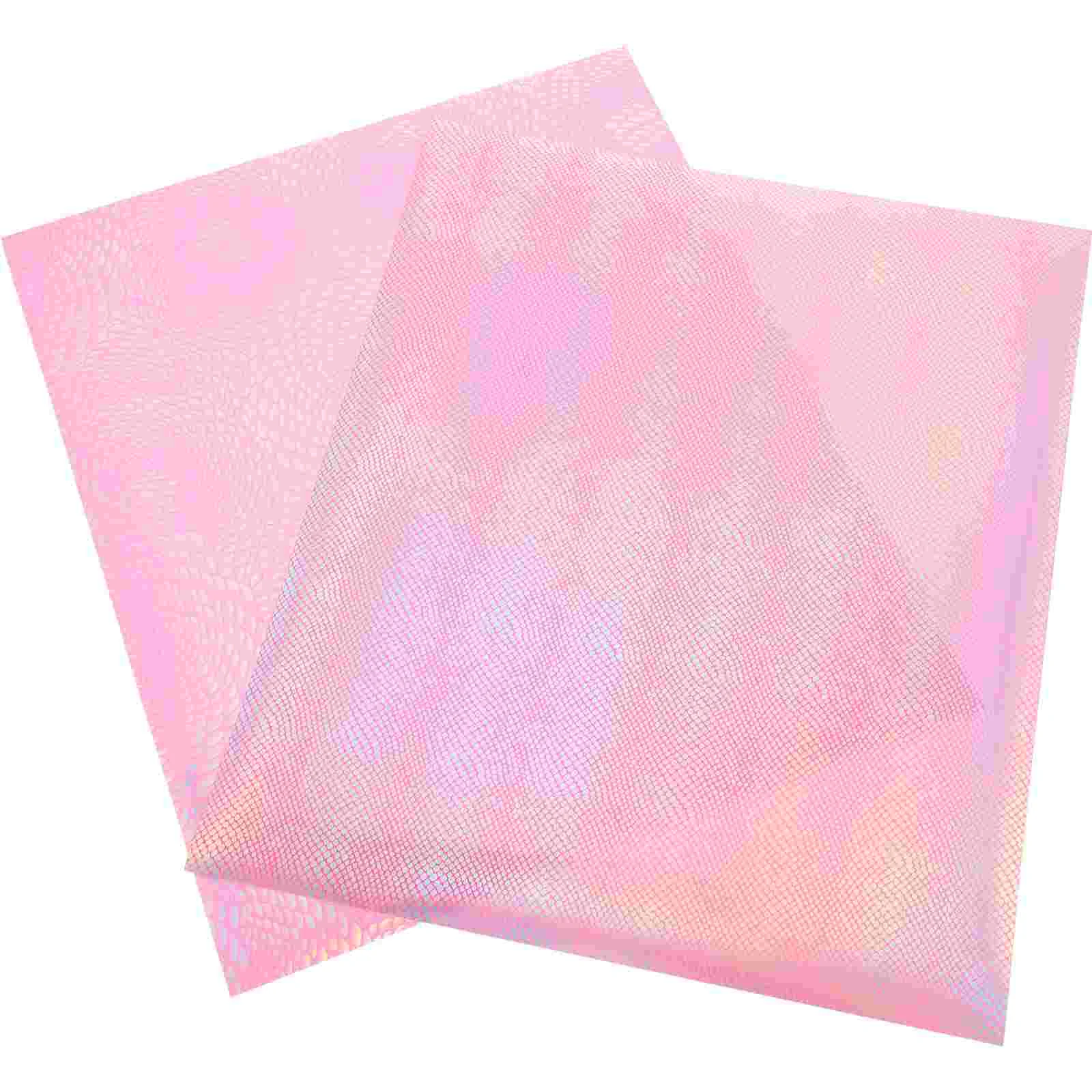 

2 Sheets of PU Heat Transfer Vinyl Film Fish Scale Design T-shirt Printing Films
