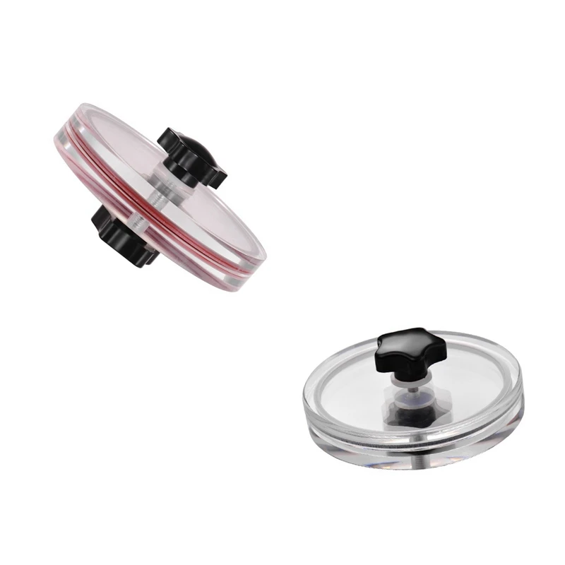 

LP Vinyl Record Cleaner Clamp Vinyl Record Label Saver Protector Waterproof Acrylic Clean Tool