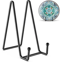 3 pack 6 inch plate stands for display picture stand vinyl table top display metal frame holders decorative plate for book
