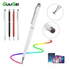 Универсальный стилус GUUGEI 2 в 1 для смартфона планшета толстый тонкий емкостный карандаш для рисования сенсорная ручка для мобильного телефона Android