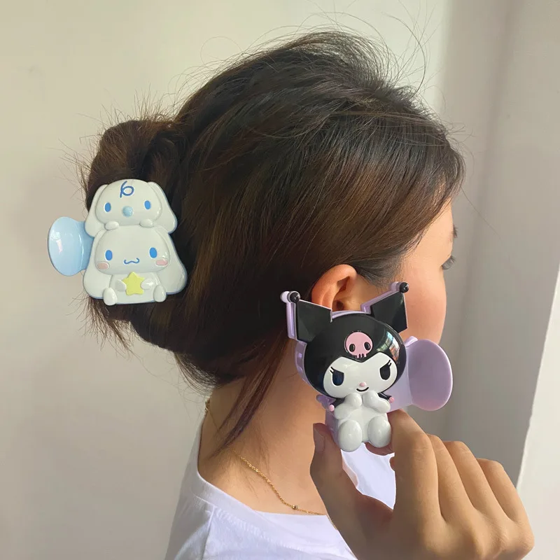 

Sanrio Kuromi Cinnamoroll My Melody Cute Cartoon Shark Clip Hairpin Kawaii Hair Claw Clips Hair Accessories Boys and Girls Gift