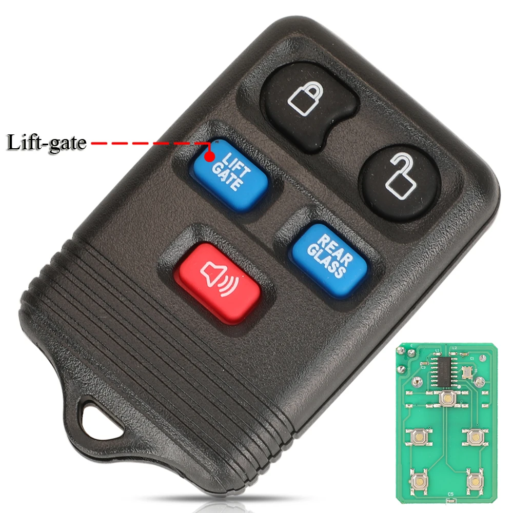 

Jingyuqin дистанционный автомобильный ключ без ключа для Ford Expedition Freestar Lincoln Windstar Mercury Monterey Navigator 5 кнопок 315 МГц