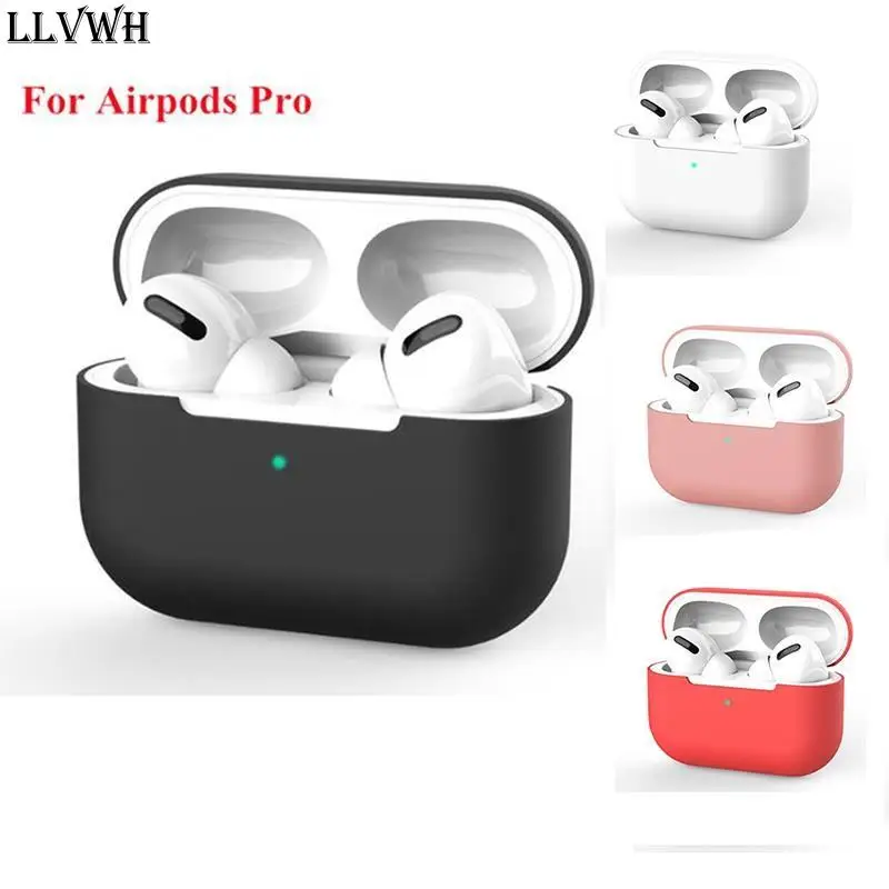 

Официальный Мягкий чехол из жидкого силикона для AirPods Pro, беспроводная версия Bluetooth, чехол для Apple airpods Pro, чехол