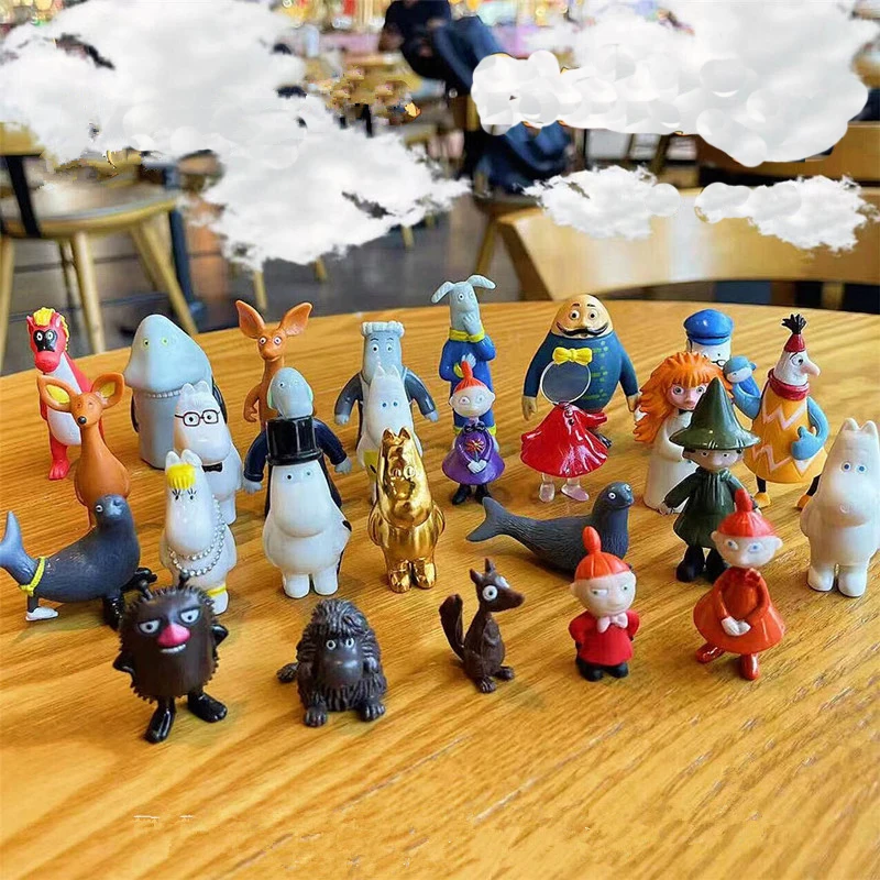 

Original Moomines Little My Snork Maiden Sniff Stinky Muuminpeikko Advent Calendar Mini Figure Toy