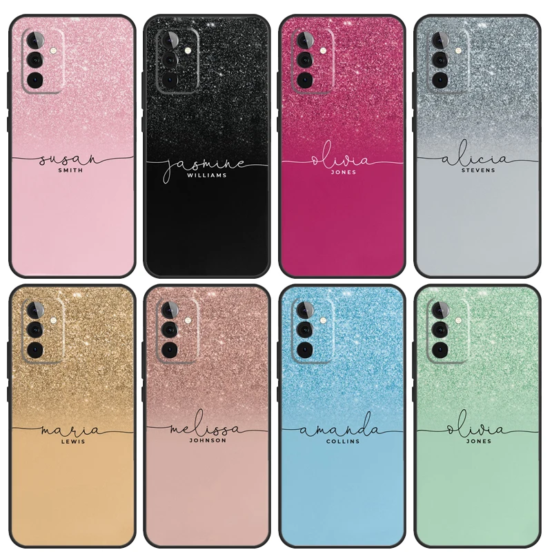 

Personalised Initials Ombre Glitter Case For Samsung Galaxy A53 A33 A23 A13 A52 A32 A22 A12 A51 A71 A14 A24 A34 A54 A52S Coque