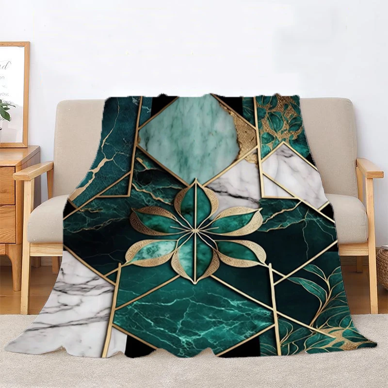 Kawaii одеяло для гостиной абстрактный ботанический Kintsugi Декоративные диванные