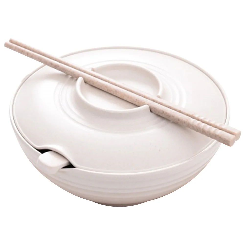 

Instant Noodle Bowl Japanese Ramen Bowl Kitchen Bowl Ceramics Salad Bowls Fruit Bowls Bamboo Instant Noodles Cooker