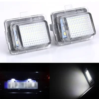 2pcs led number license plate light lamp for benz w204 2008 2010 c300 c350 car accessories high quality license plate lights