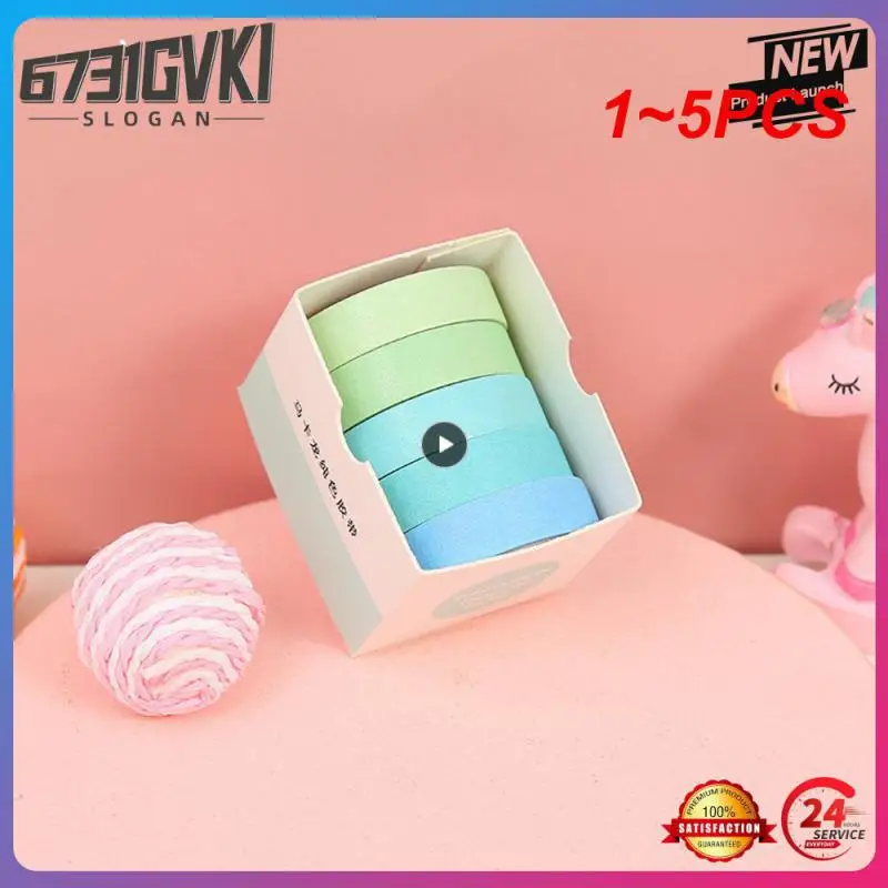 

1~5PCS Journammbox Solid Color Washi Tape Set for Scrapbooking Decor Junk Journal Collage Photo Album Masking Tape