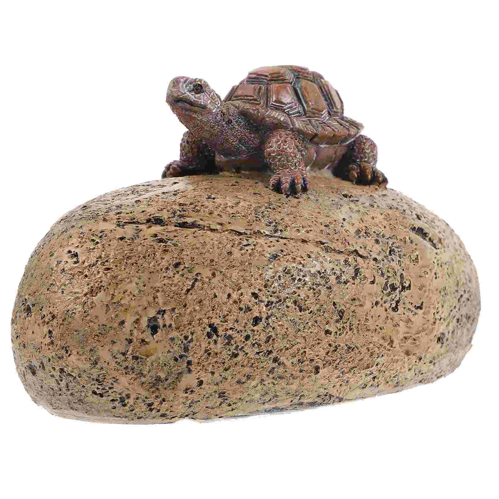 

Spare Key Holder Turtle Stone Decoration Outdoor Garden Key Container Yard Decor