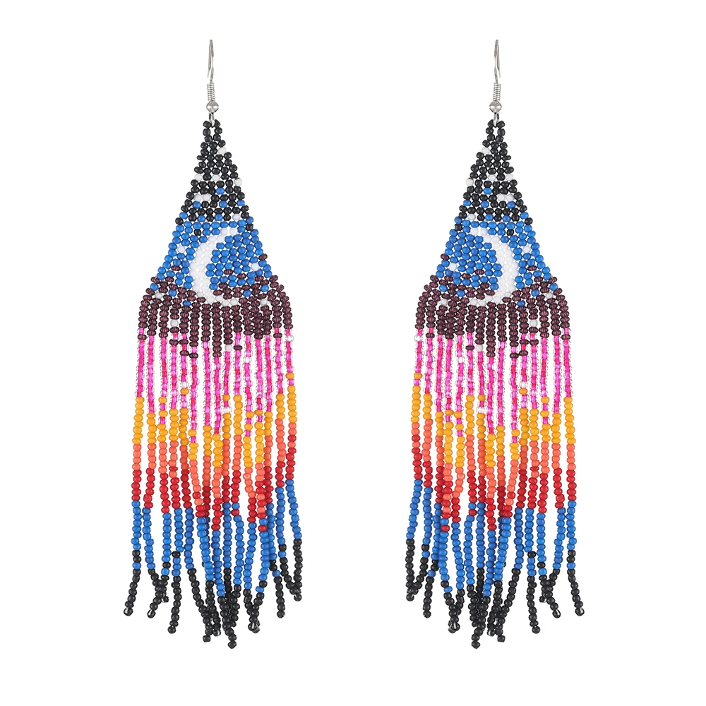 Серьги-подвески с изображением восхода Солнца и Луны