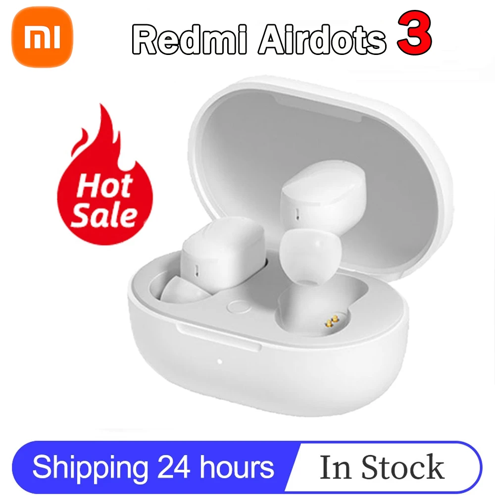 

Xiaomi Redmi Airdots 3 TWS Bluetooth Earphones aptX Adaptive Bluetooth 5.2 Gaming Headset With Mic Mi True Wireless Earbuds 3