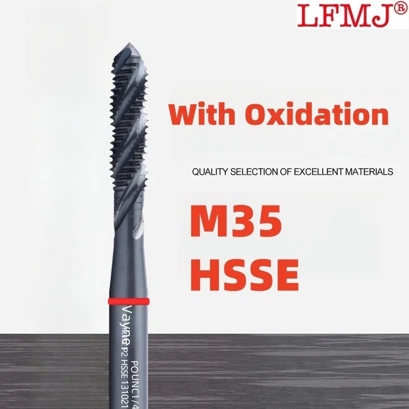 1 шт. HSSE INOX американский тонкий спиральный рифленый метчик UNC UNF UNS UNEF 1-64 4-48 2-56 12-32 3/16