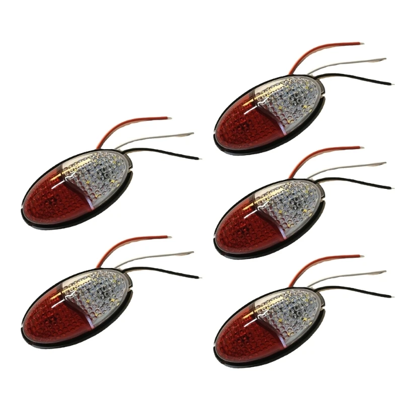 

090E Trailer Marker Lights Waterproof LED Trailer Side Marker Light Oval Trailer Running Lights for Truck Lights Accessory