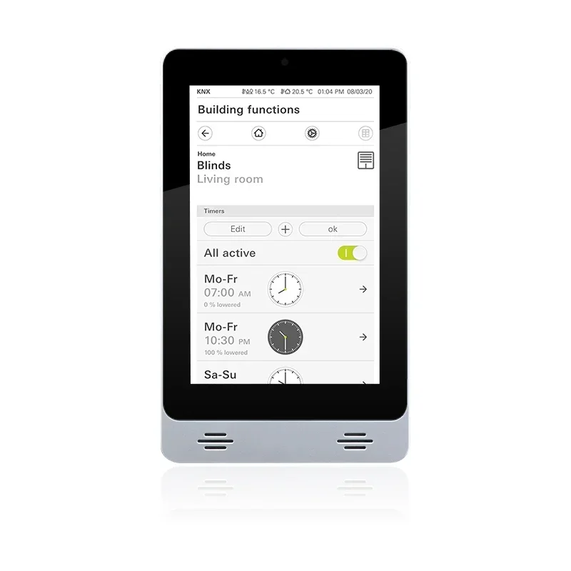 8-дюймовый настенный планшет RK3128 RJ45 POE с большим передним динамиком