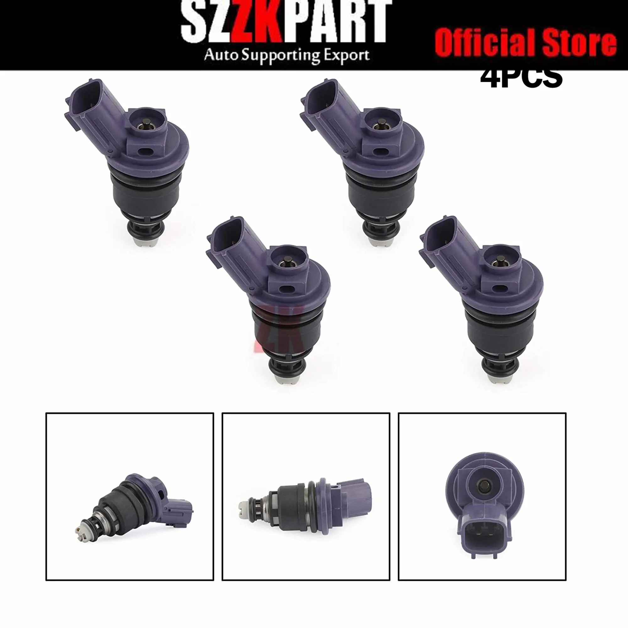 

Artudatech 4PCS 375cc Fuel Injector Fits For FOR Nissan Silvia 240SX KA24DE S13 SR20DET 16600-67U01