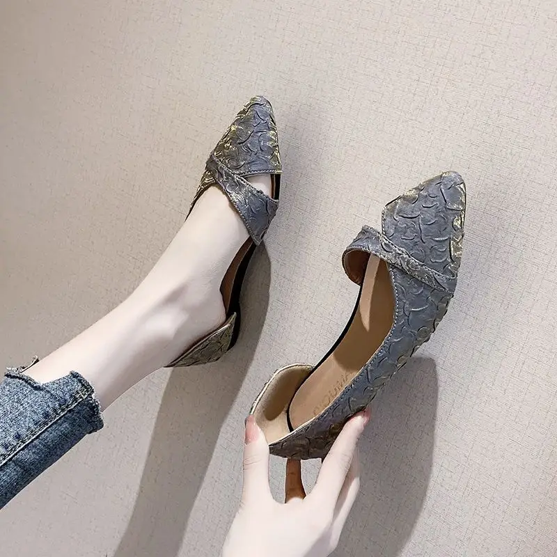 

Women Shoes Flat with 2023 Spring Autumn Pointed Toe All-match Soft Sole Summer Casual Slip-On Loafer Shallow Office Lady