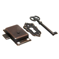 5327mm vintage lock cabinet door lock set with key for drawer wardrobe furniture drawer lock replacement