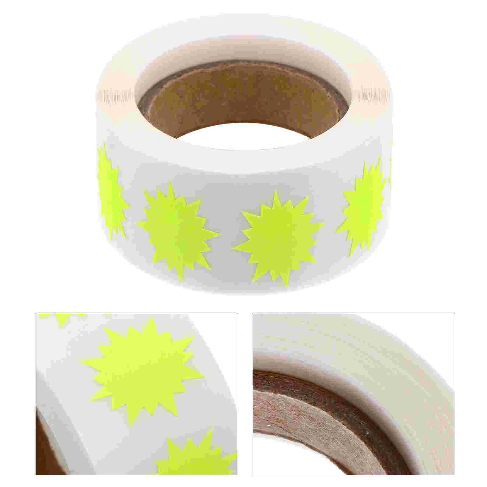 Флуоресцентный цветной рулон этикеток легко снимаемые наклейки этикетки для