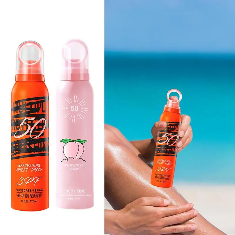 

SPF 50 Sunscreen Spray 120ml Whitening Sun Cream Facial Body Skin Protective Sunblock Spray Moisturizing Face Body Care