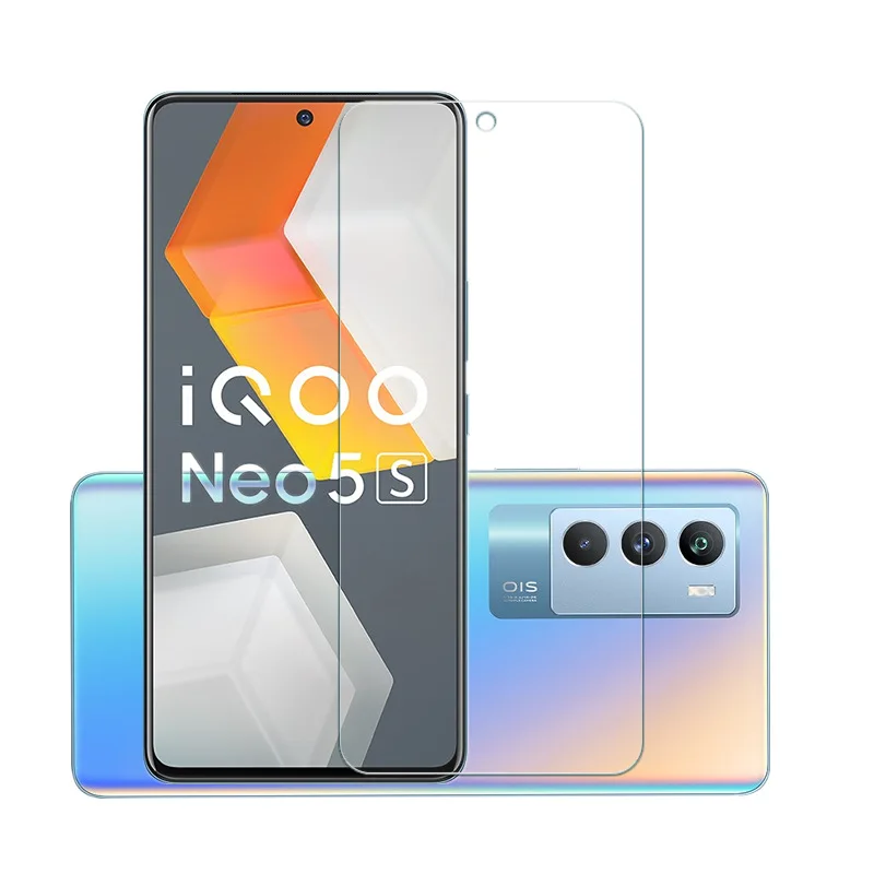 

2PCS Tempered Glass For VIVO IQOO NEO 5S IQOO7 X70 X60 T1 Anti-scratch Screen Protector 2.5D 9H Film Glass for IQOO 7