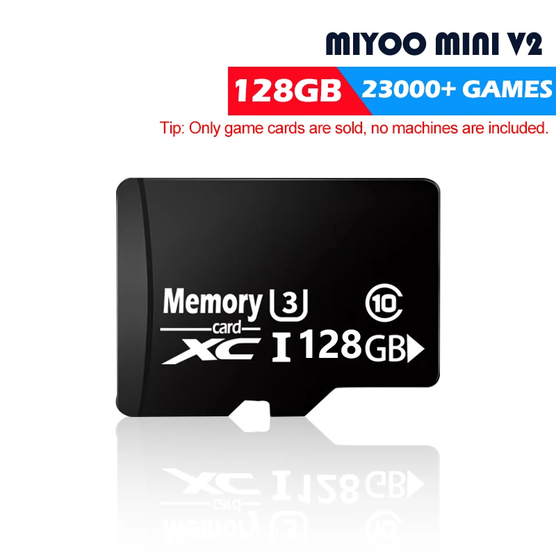 Игровая карта MIYOO MINI V2 для системы Linux Классический игровой эмулятор 64 ГБ 12000 игр 128