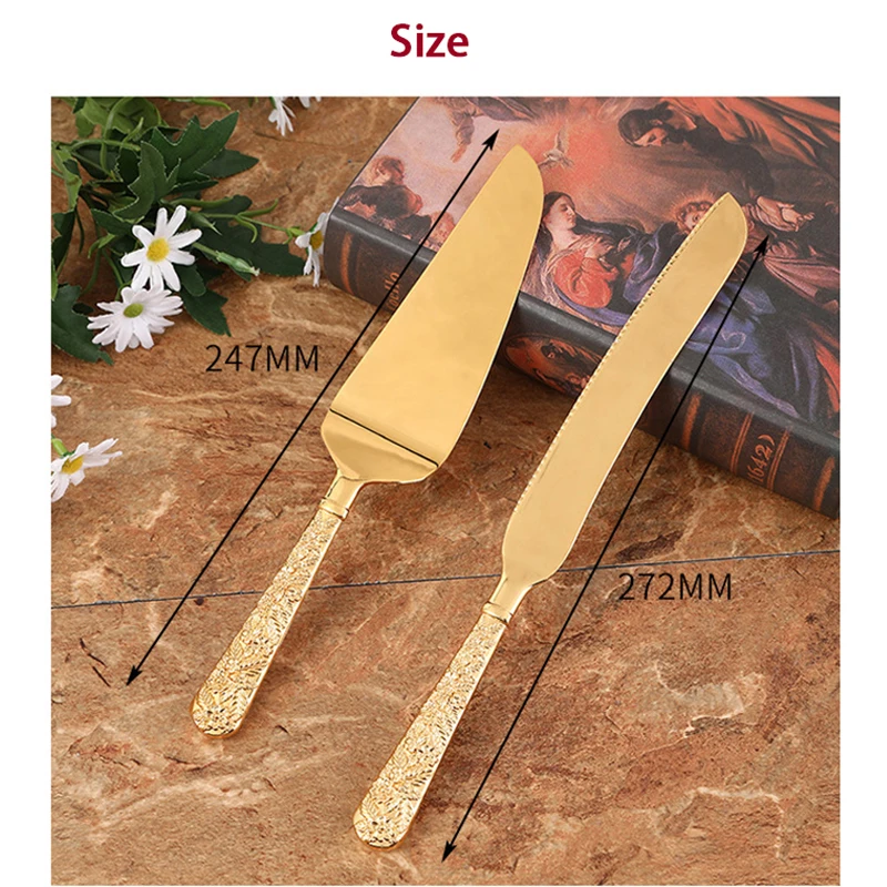 Набор золотых ножей и серверов в Европейском стиле лопатка для пиццы торта