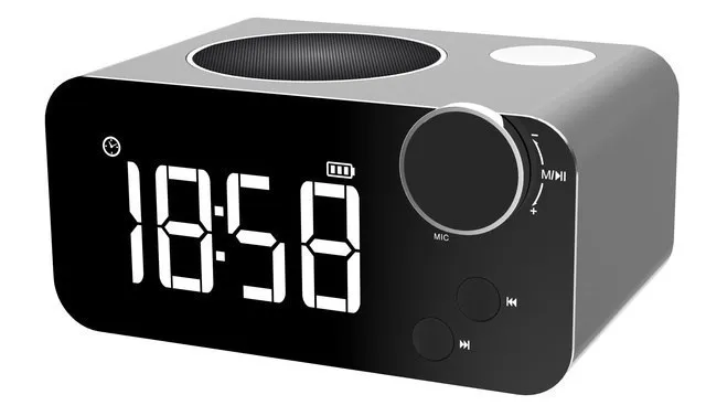 Bedroom Bluetooth Speaker Handsfree Wireless Stereo Music Pl