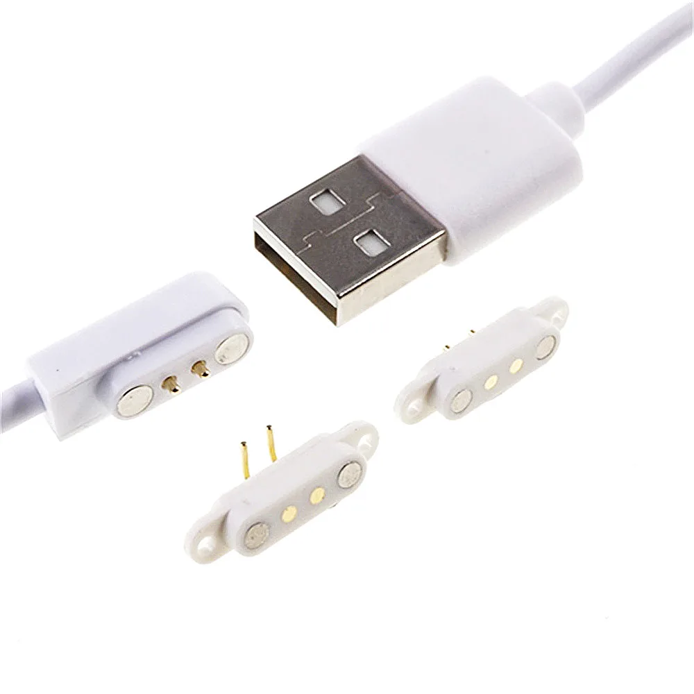 Умный часы Магнитный кабель для зарядки USB Type C соединитель Pogo Pin 2 контакта мужской/женский Target PCB версия Power 2.8MM Pitch on.