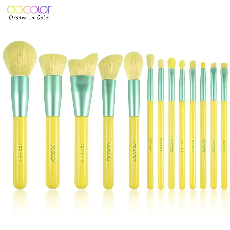 

NEW2023 13PCS Makeup Brushes Powder Foundation Eye Shadow Blending Blush Brush Beauty Cosmetic Neon Make Up Brush Maquiagem
