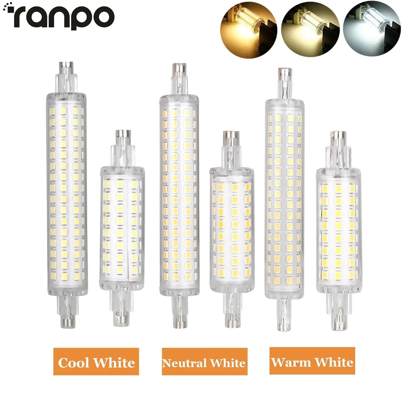 

RANPO LED лампа R7S 220В 128 светодиодов
