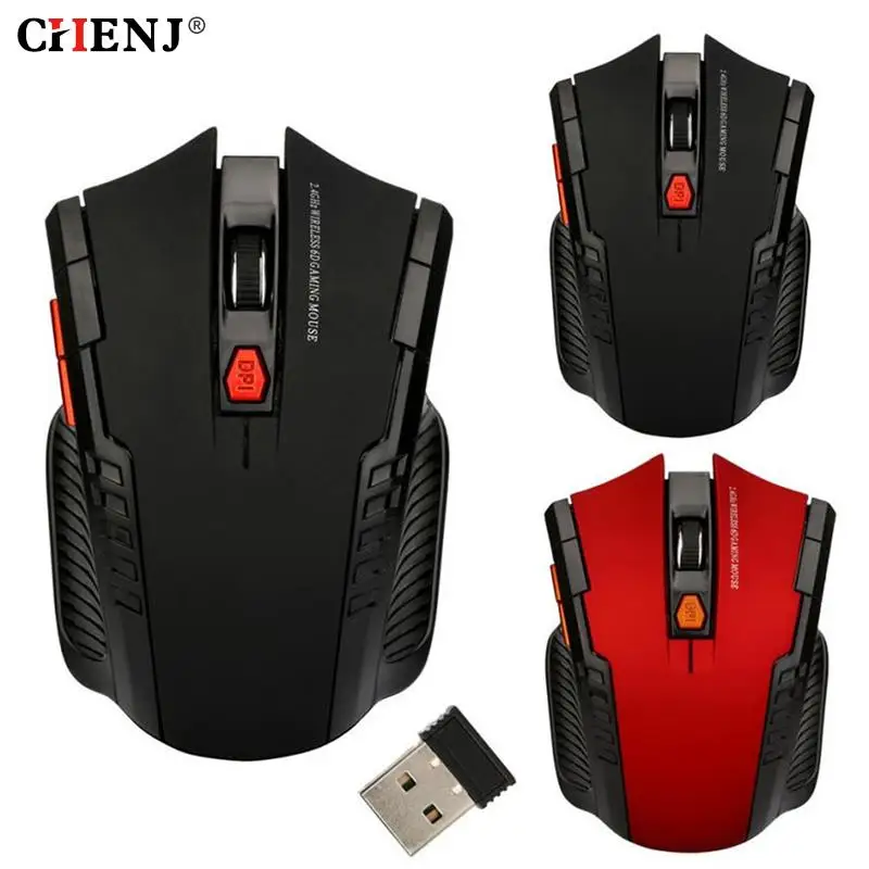 

Беспроводная оптическая игровая мышь, 1600DPI, 2,4 ГГц