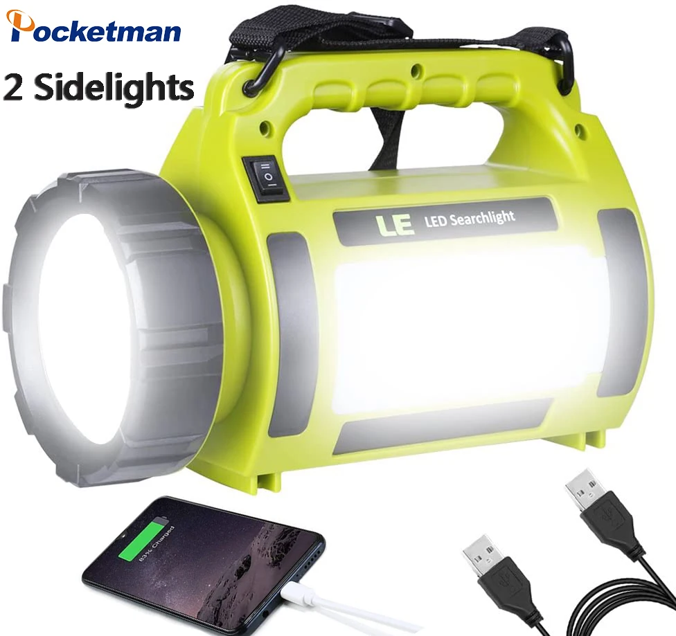 

180W Rechargeable LED Camping Light 5 Modes Flashlight Lantern 3600mAh Power Bank Emergency Lamp With Shoulder Strap