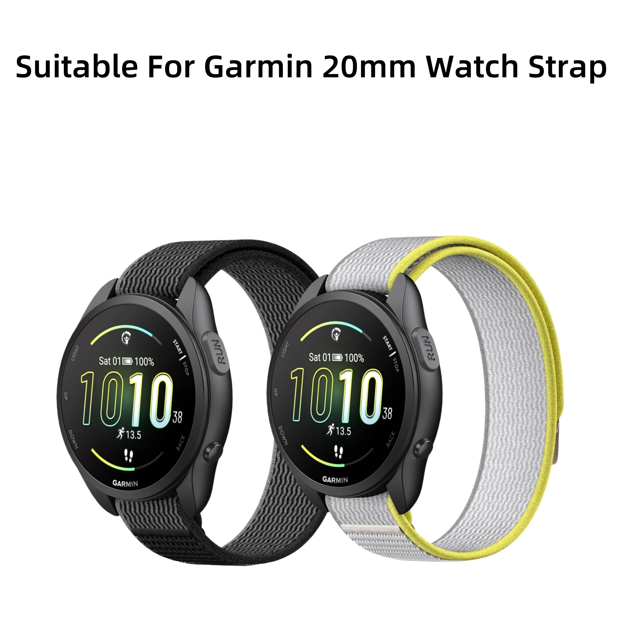 Фото Ремешок 20 мм подходит для Garmin Active5/Move Sport/ v í voactive 3, прочный и долговечный, мягкий и приятный для кожи. №1