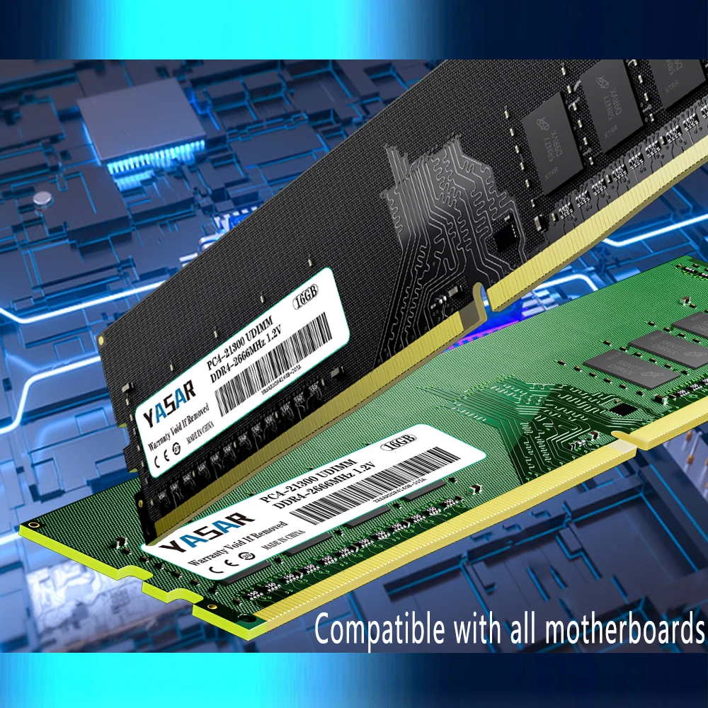 Память для настольных ПК YASAR DDR4 4 ГБ 8 16 32 3200 МГц 2666 2400 2133 288 контактов UDIMM PC4-25600 21300 19200