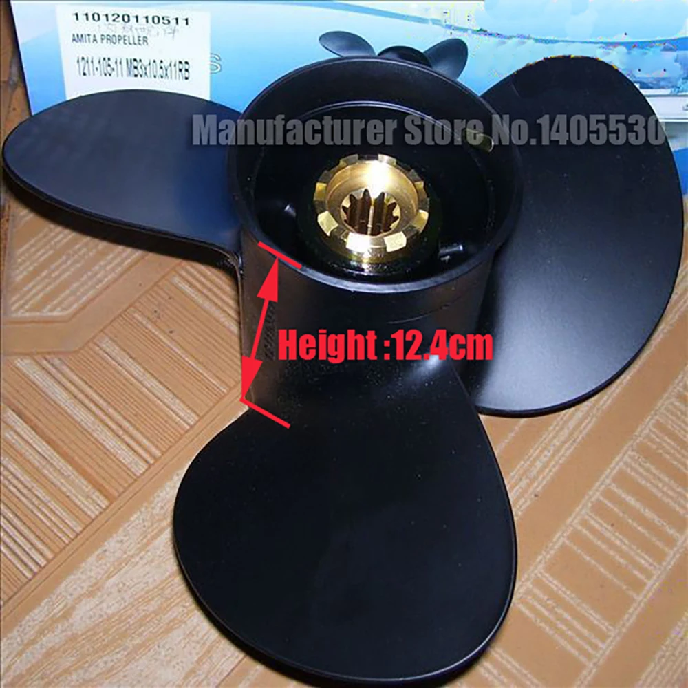 

Free Shipping Aluminum Outboard Propeller 10 slots For Mercury 25-30hp Outboard Motor Engine 10.3X12 (101/4X12)