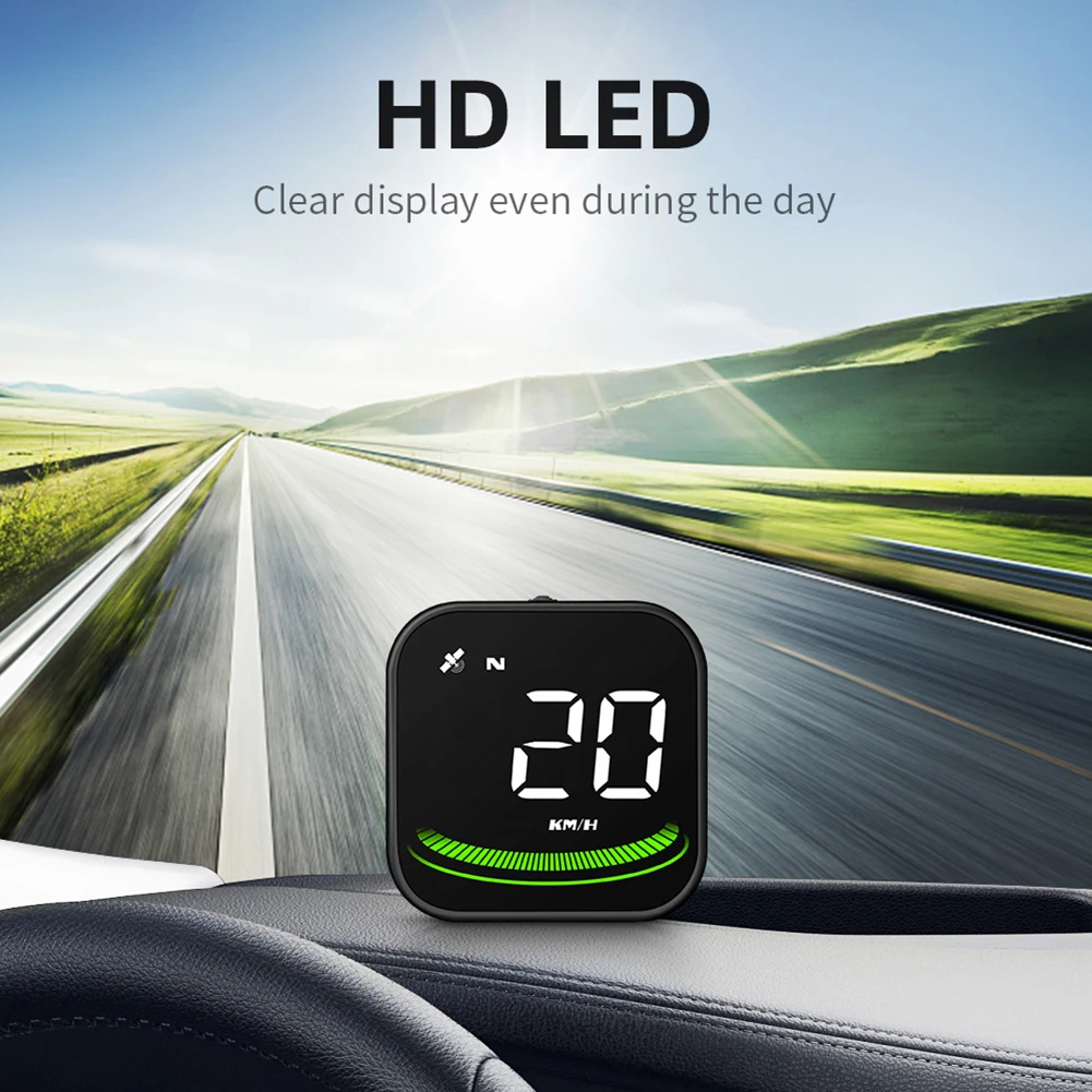 

Auto HUD Head-Up Display Universal GPS On-board Computer Digital Alarm Reminder Smart Car Speedometer Accessories For All Car